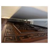 Antique Chinese Carved Rosewood Chest, 5 Drawers, 2 Side Cabinets 44" wide x 14" deep x 40" tall