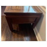 Vintage Chinese Coffee Table with Glass Topper 60" wide x 20" deep x 17 1/2" tall