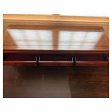 Vintage Chinese Coffee Table with Glass Topper 60" wide x 20" deep x 17 1/2" tall