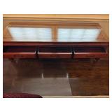 Vintage Chinese Coffee Table with Glass Topper 60" wide x 20" deep x 17 1/2" tall