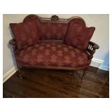 Victorian Eastlake Settee Parlor Sofa or Loveseat - Late 19th Century