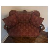 Victorian Eastlake Settee Parlor Sofa or Loveseat - Late 19th Century