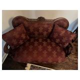 Victorian Eastlake Settee Parlor Sofa or Loveseat - Late 19th Century