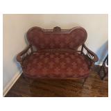 Victorian Eastlake Settee Parlor Sofa or Loveseat - Late 19th Century