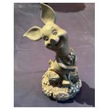 Disney Piglet Winnie the Pooh White Swan Garden Statue 8 1/2" Tall