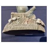 Disney Piglet Winnie the Pooh White Swan Garden Statue 8 1/2" Tall