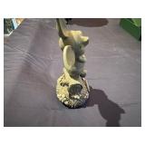 Disney Piglet Winnie the Pooh White Swan Garden Statue 8 1/2" Tall