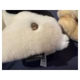 FAO Schwartz "Adopt A Pet" Collection Plush Toys - Black and White French Bulldog/Boston Terrier and Golden Retriever Puppy