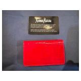 Tartan Check Wallet, Neiman Marcus Leather Card Holder, Spring Start Business Card Case (all appear unused)