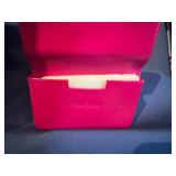 Tartan Check Wallet, Neiman Marcus Leather Card Holder, Spring Start Business Card Case (all appear unused)