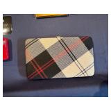 Tartan Check Wallet, Neiman Marcus Leather Card Holder, Spring Start Business Card Case (all appear unused)