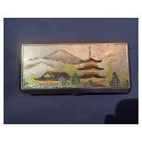 Vintage Japanese Musical Jewelry Box (6" x 3" x 1")