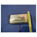 Vintage Japanese Musical Jewelry Box (6" x 3" x 1")