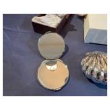 Compact Mirrors, Shell Jewelry Case, Floral Card Holder