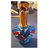 Ganz Kathryn Youngs Bella Casa Hand-painted Ceramic Flat Back Vase