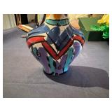 Ganz Kathryn Youngs Bella Casa Hand-painted Ceramic Flat Back Vase