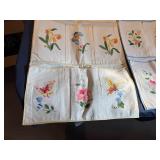 Vintage Handmade Embroidered Hanging Storage 32" L x 17" W