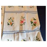 Vintage Handmade Embroidered Hanging Storage 32" L x 17" W