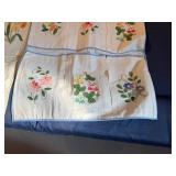 Vintage Handmade Embroidered Hanging Storage 32" L x 17" W
