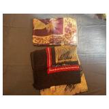 Anne Klein Scarves - Purple Silk, Blue Wool (never warn)