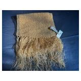 Bellagio Italy Chain Print Scarf, Jones New York Floral Scarf, Gold Scarf (never worn)