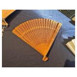 Japanese Handkerchief (Artwork Inspired by Tale of Genji), Five Unique Japanese Fans