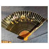 Japanese Handkerchief (Artwork Inspired by Tale of Genji), Five Unique Japanese Fans