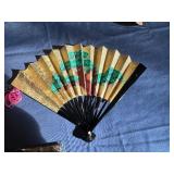 Japanese Handkerchief (Artwork Inspired by Tale of Genji), Five Unique Japanese Fans