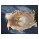 Vintage Large Murano Style Art Glass, Candy Dish/Centerpiece