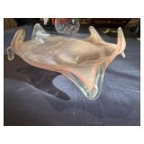 Vintage Large Murano Style Art Glass, Candy Dish/Centerpiece