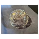 Decorative Crystal Bowl Featuring Cut Glass Patterns 8" Diameter