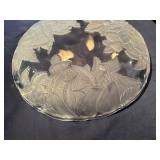 Vintage Studio Nova by Mikasa Frosted Crystal Glass Serving Platter 14" Diameter