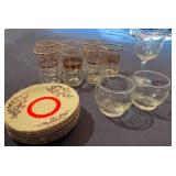 Vintage Glassware and Saucers