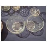 Vintage Glassware and Saucers