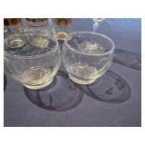 Vintage Glassware and Saucers