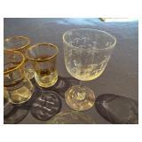 Vintage Glassware and Saucers