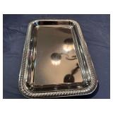 Stainless Steel Serving Tray 11" x 7 1/2" with Boston International Spreaders
