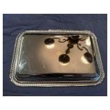 Stainless Steel Serving Tray 11" x 7 1/2" with Boston International Spreaders