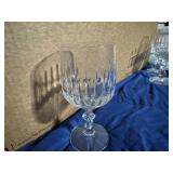 Vintage Schott-Zwiesel Tango Pattern Cut Crystal Water Glasses (Qty 5)