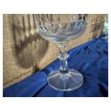 Vintage Schott-Zwiesel Tango Pattern Cut Crystal Water Glasses (Qty 5)
