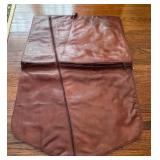 Vintage Brown Leather Garment Bag (in excellent condition)
