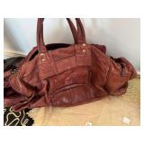 Vintage Brown and Black Leather Duffel Bags