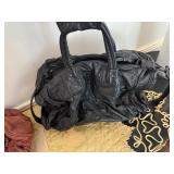 Vintage Brown and Black Leather Duffel Bags