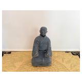 Statue Guerrier Asiatique (Removable Head)  12" Tall x 6" Wide x 7" Deep