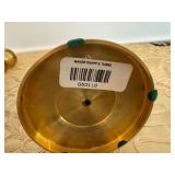 Pair of French Brass and Marble Candlesticks