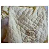 Vintage Plush Toys: Dakin Frou Frou Nature Babies, Yellow Plush Bunny, Blue Mom and Baby Plush Bunny, 1981 Charm Co Japan Cat