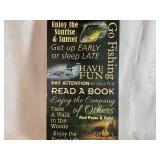 Cabin Rules Wood Sign (12" x 1/2" x 30")