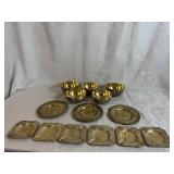 Vintage Brass Plates, Bowls, Ashtrays/Trinket Dish
