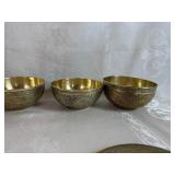 Vintage Brass Plates, Bowls, Ashtrays/Trinket Dish