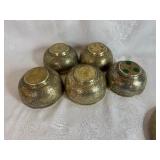 Vintage Brass Plates, Bowls, Ashtrays/Trinket Dish